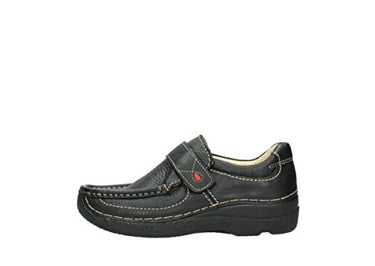Wolky Comfort Extra Comfort Roll Strap - 70000 pressed leather black - 39 on sale